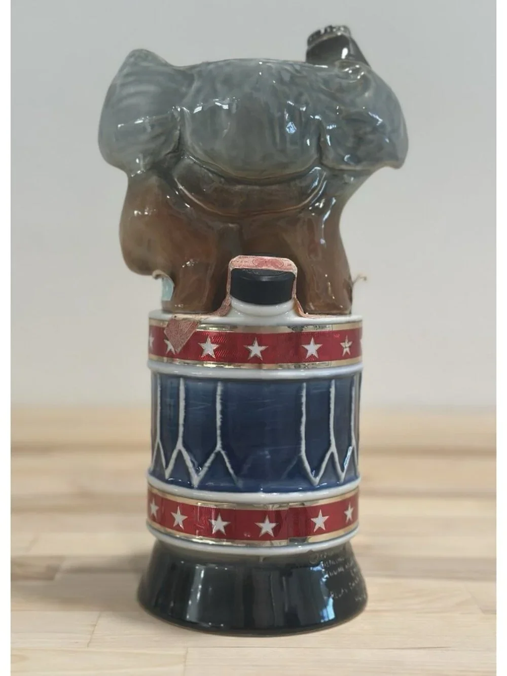 Jim Beam 1976 Bicentennial Political Republican Elephant Whiskey Decanter Empty